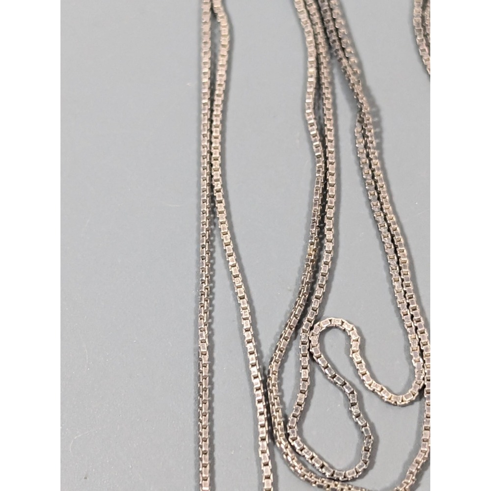 Jezlaine Sterling Silver Cross‎ Necklace 32" Long Chain Classic MInimalist - Picture 5 of 9